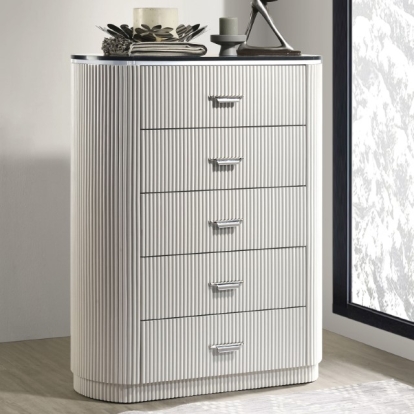Furniture Of America Aldgate Contemporary Light Gray Chest Model FM7244GY-C