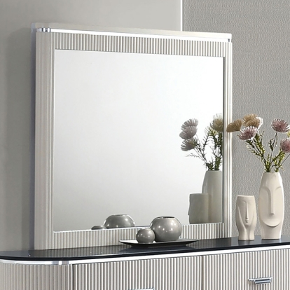 Furniture Of America Aldgate Contemporary Light Gray Mirror Model FM7244GY-M