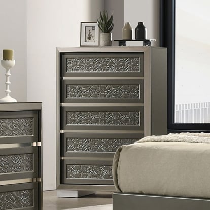 Furniture Of America Leyland Contemporary Dark Gray Chest Model FM7252DG-C