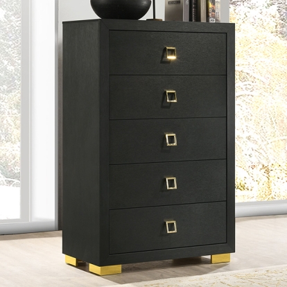 Furniture Of America Latimer Contemporary Black Chest Model FM7270BK-C