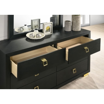 Furniture Of America Latimer Contemporary Black Dresser Model FM7270BK-D