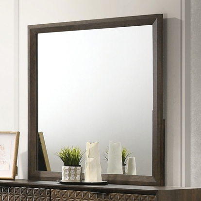 Furniture Of America Chalfont Contemporary Dark Brown Mirror Model FM7272DB-M