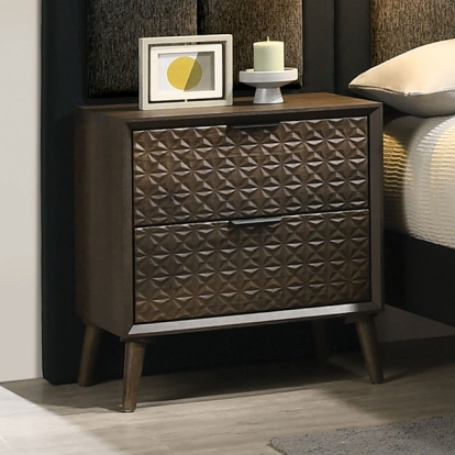 Furniture Of America Chalfont Contemporary Dark Brown Nightstand Model FM7272DB-N