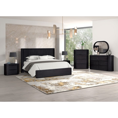 Furniture Of America Hildesheim Modern Contemporary Black 4 Drawer Chest Model FM73000BK-C