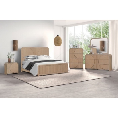 Furniture Of America Tangentry Modern Natural 4 Drawer Chest Model FM73001NT-C