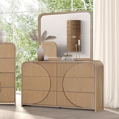 Furniture Of America Tangentry Modern Natural Dresser Model FM73001NT-D