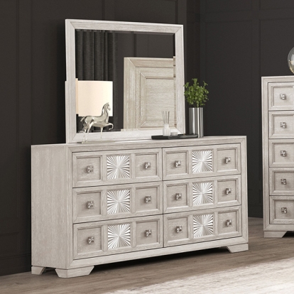 Furniture Of America Argenthart Transitional Light Gray Dresser Model FM7368GY-D