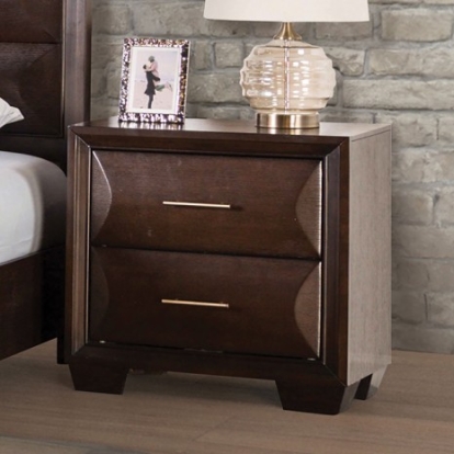 Furniture Of America Hinwitz Transitional Solid Wood, Others Espresso Night Stand | FM7399ES-N