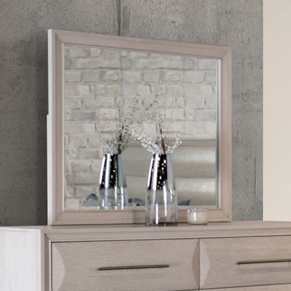 Furniture Of America Hinwitz Transitional White Oak Mirror Model FM7399WH-M