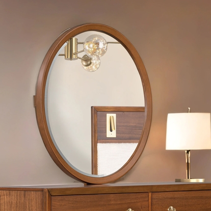 Furniture Of America Hepburne Mid-Century Modern Walnut Mirror Model FM74000WN-M