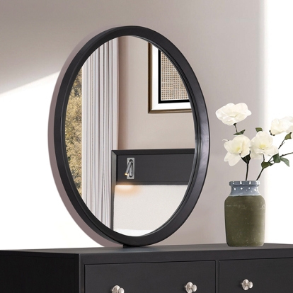 Furniture Of America Torrance Mid-Century Modern Black Mirror Model FM74002BK-M