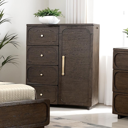 Furniture Of America Vellara Transitional Dark Walnut Gentlemans Chest Model FM74021DW-C