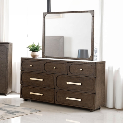 Furniture Of America Vellara Transitional Dark Walnut Dresser Model FM74021DW-D