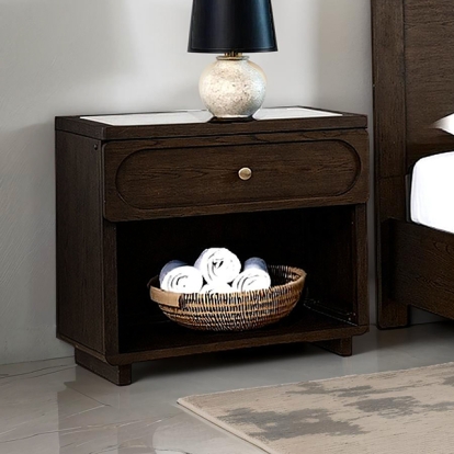 Furniture Of America Vellara Transitional Dark Walnut Nightstand Model FM74021DW-N