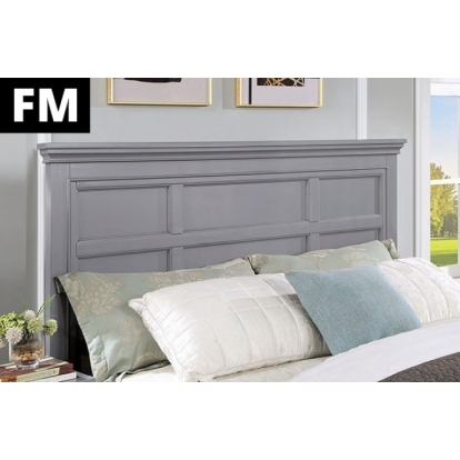 Furniture Of America Castlile Transitional Gray Bed Model FM7413GY-Twin Bed