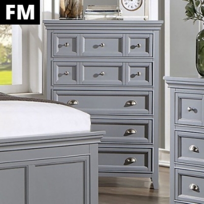 Furniture Of America Castlile Transitional Solid Wood, Others Gray Chest | FM7413GY-C