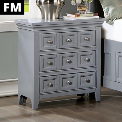 Furniture Of America Castlile Transitional Gray Night Stand Model FM7413GY-N