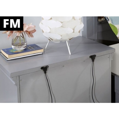 Furniture Of America Castlile Transitional Gray Night Stand Model FM7413GY-N