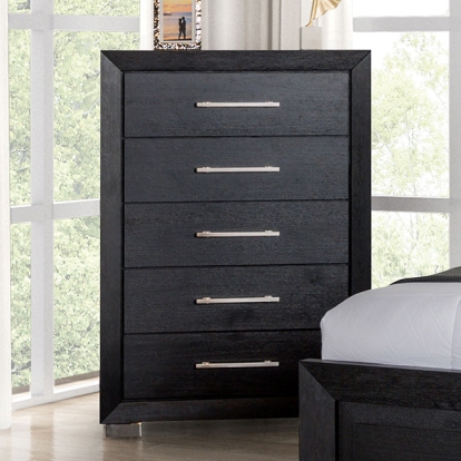 Furniture Of America Ashbourne Contemporary Black Chest Model FM7415BK-C