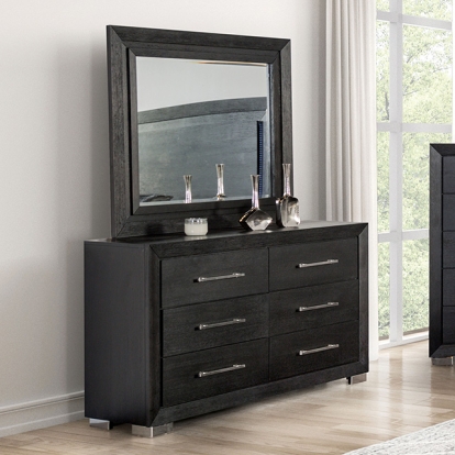 Furniture Of America Ashbourne Contemporary Black Dresser Model FM7415BK-D