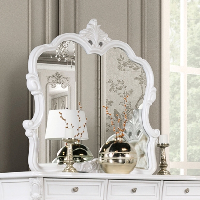 Furniture Of America Valentini Traditional White Mirror Model FM7419WH-M
