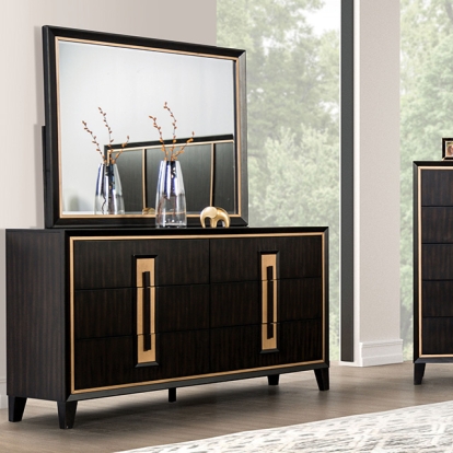 Furniture Of America Kenyada Contemporary Espresso Dresser Model FM7421ES-D
