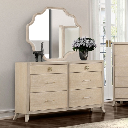 Furniture Of America Candra Transitional Natural Oak Dresser Model FM7424AK-D