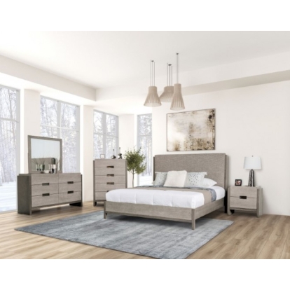 Furniture Of America Gristalt Contemporary Stone Gray Dresser (W- Felt Line, No Jewelry Tray) Model FM7597GY-D