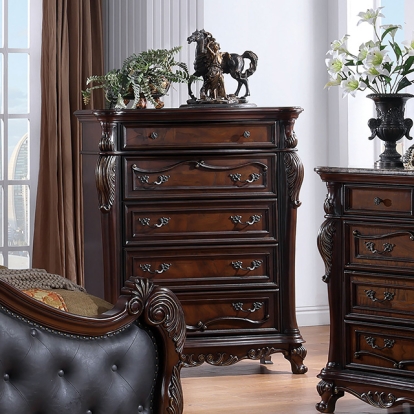 Furniture Of America Ventresca Traditional Dark Cherry Chest Model FM7635CH-C