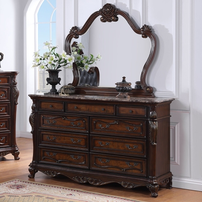 Furniture Of America Ventresca Traditional Dark Cherry Dresser Model FM7635CH-D