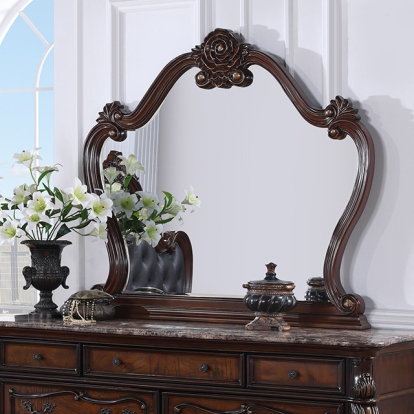Furniture Of America Ventresca Traditional Dark Cherry Mirror Model FM7635CH-M