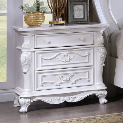 Furniture Of America Ventresca Traditional White Night Stand Model FM7635WH-N