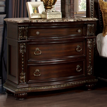 Furniture Of America Fromberg Traditional Brown Cherry Nightstand Model FM7670N