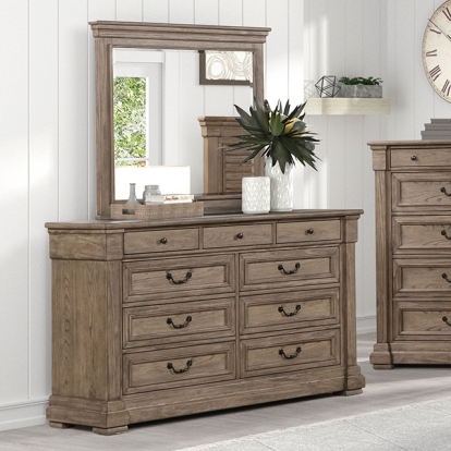 Furniture Of America Sheringham Transitional Weathered Gray Dresser Model FM7701BR-D