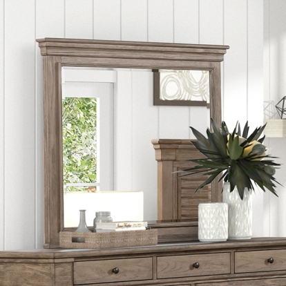 Furniture Of America Sheringham Transitional Weathered Gray Mirror Model FM7701BR-M