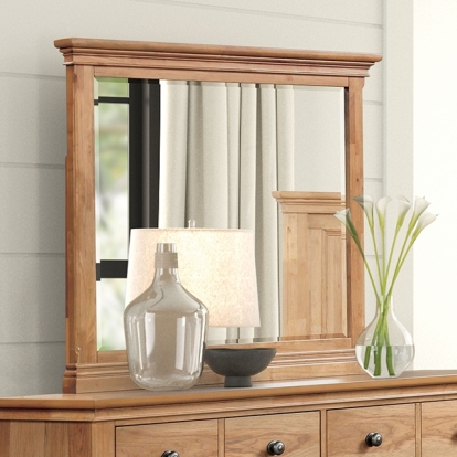 Furniture Of America Mchenry Farmhouse Natural Oak Mirror Model FM7706NT-M