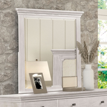 Furniture Of America Swanley Transitional Weathered Gray Mirror Model FM7707GY-M