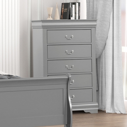 Furniture Of America Louis Philippe Transitional Gray Chest Model FM7866GY-C