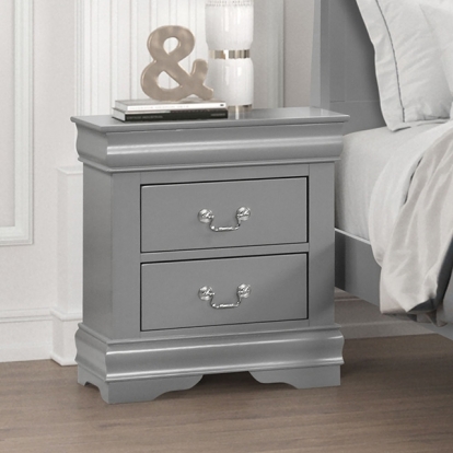 Furniture Of America Louis Philippe Transitional Gray Night Stand Model FM7866GY-N