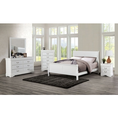 Furniture Of America Louis Philippe Transitional White Night Stand Model FM7866WH-N