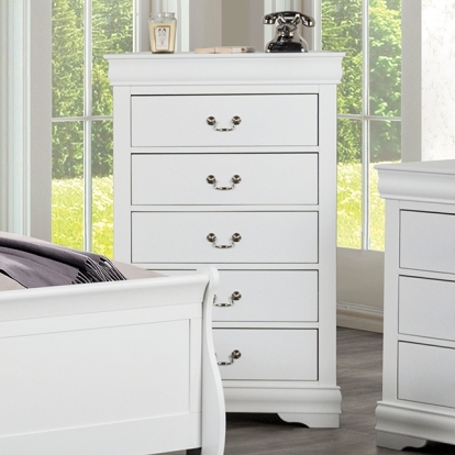 Furniture Of America Louis Philippe Transitional White Chest Model FM7866WH-C
