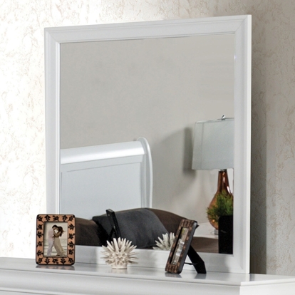 Furniture Of America Louis Philippe Transitional White Mirror Model FM7866WH-M