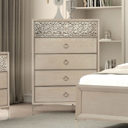 Furniture Of America Bashford Modern Contemporary Natural Oak Chest Model FM79008NT-C