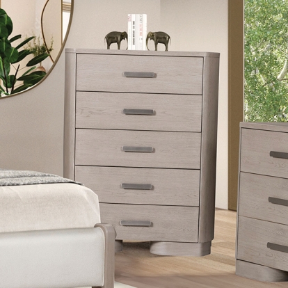 Furniture Of America Pocatello Modern Contemporary White Oak Chest Model FM79010AK-C