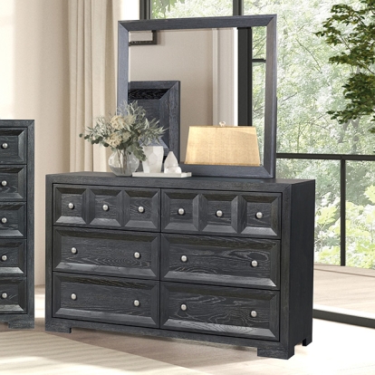 Furniture Of America Hatton Cross Modern Classic Weathered Black Dresser Model FM79011BK-D