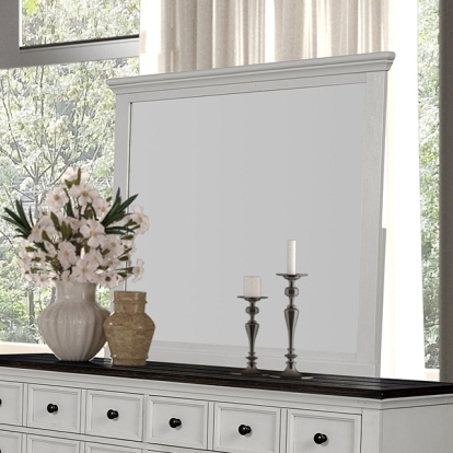 Furniture Of America Hampstead Modern Farmhouse White Mirror Model FM79014WH-M