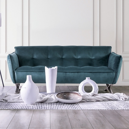 Furniture Of America Civellutino Contemporary Teal Sofa Model FM90004TL-SF-PK