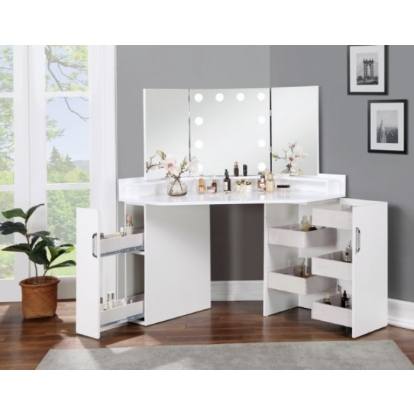 Furniture Of America Lorybelle Glam White Vanity Model FOA-DK5134WH-PK
