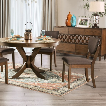 Furniture Of America Marina Transitional Walnut-Dark Chocolate Dining Table Model FOA3787RT-TABLE