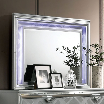 Furniture Of America Emmeline Contemporary Silver Mirror Model FOA7147M